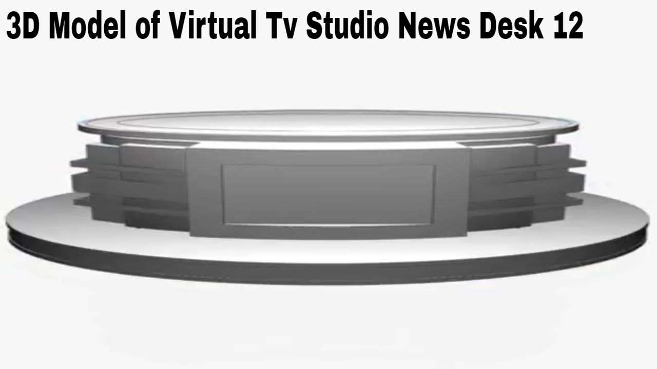 3d Model Of Virtual Tv Studio News Desk 12 Review