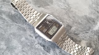 Serviced Vintage 1981 Pulsar Dimension II Y6515030 Men's Digital Analog Watch