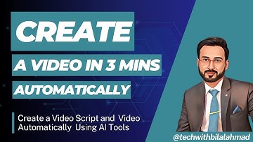 How to make a youtube video | Create youtube video | AI video generator - Tech with Bilal Ahmad