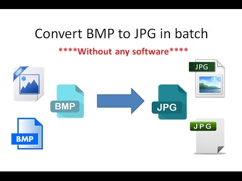 Video: Bagaimana cara mengubah bmp ke jpg?