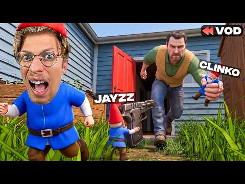 4 GNOMES WRECKING EVERYTHING at a CRAZY GIANT'S HOUSE! (ft Les Ratzz)