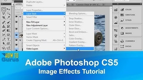 Adobe Photoshop CS5 Image Effects - How to use Photoshop Layer Styles
