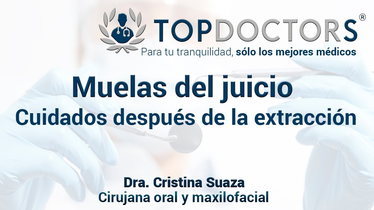 recomendaciones despues de una cirugia de cordales