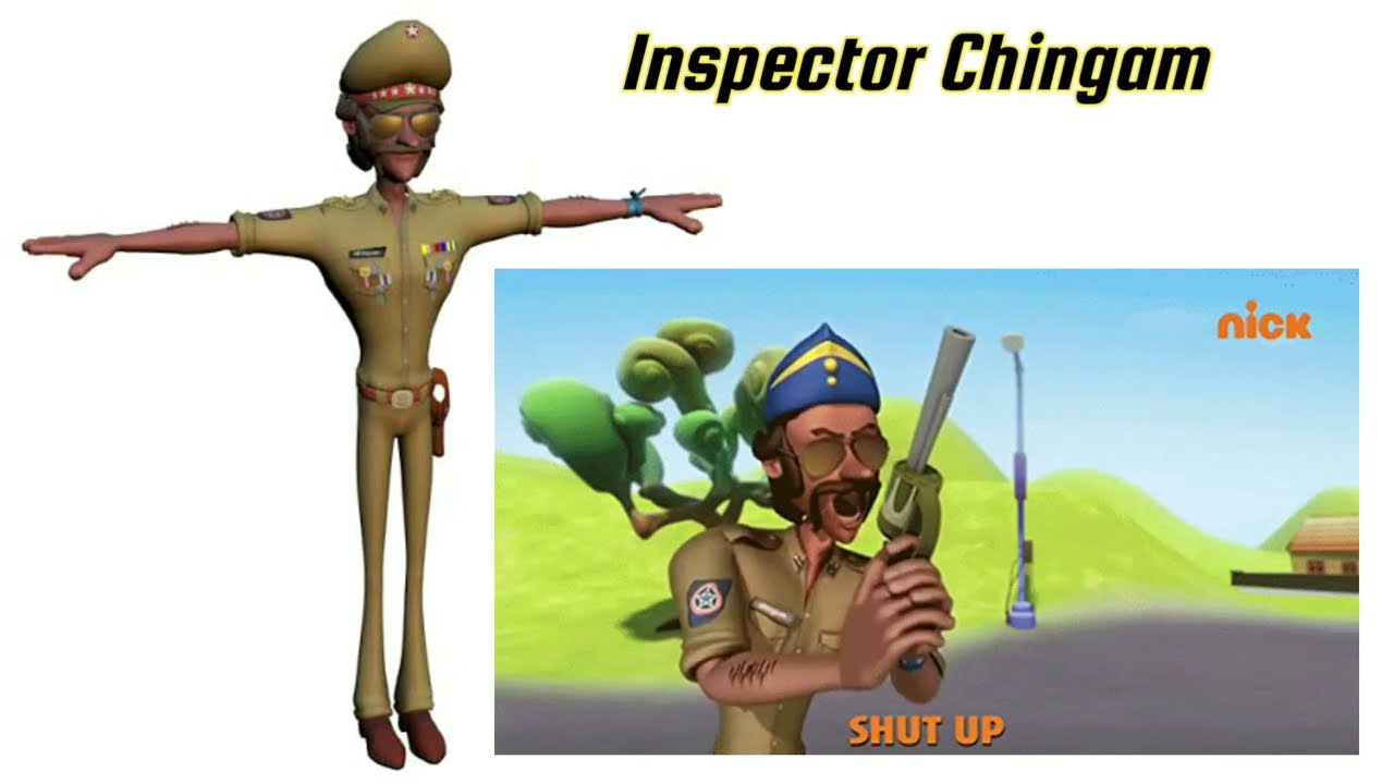 Inspector Chingam Dialogue Motu Patlu Hindi Cartoon .