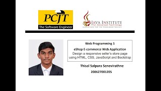 Web Project Task 15 | Create a Ecommerce Web Application | Java Institute