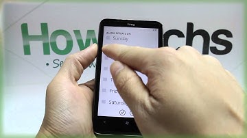How to Set the Alarm on HTC HD7