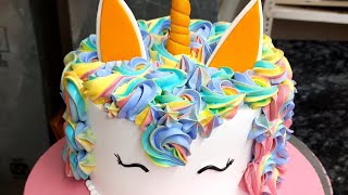 Beautiful Unicorn 🦄 birthday cake design | unicorn fondant cake | unicorn cake