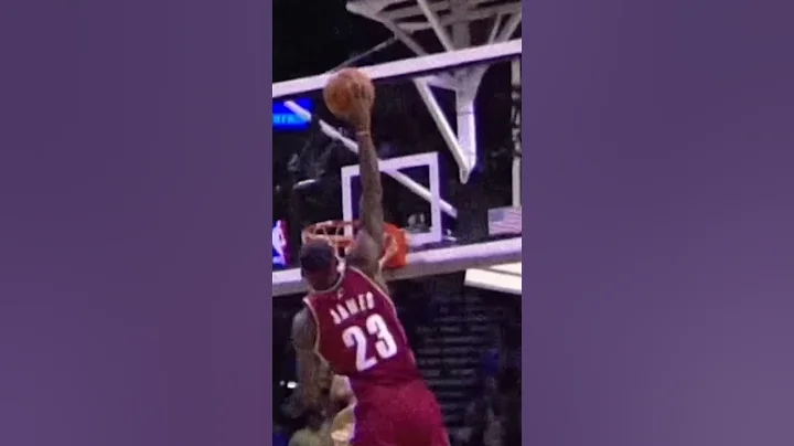 Lebron posterizing the great Tim Duncan #nba #basketball #shorts #lebronjames