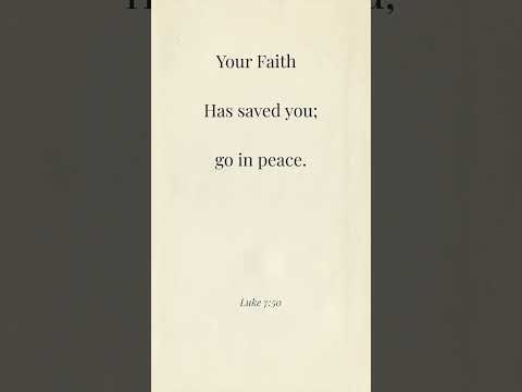 Faith That Brings Peace | Luke 7:50 | Daily Bible Verse