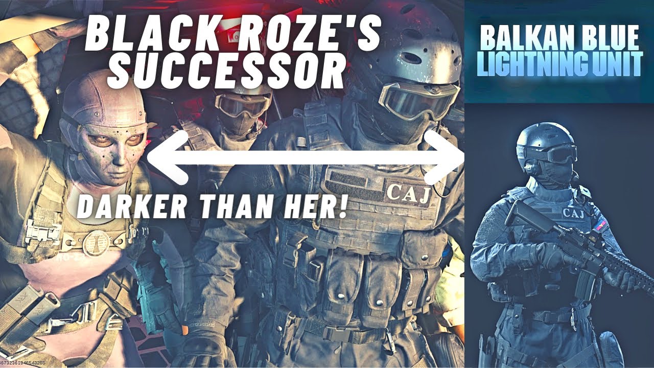 BEST ALTERNATIVE BLACK ROZE SKIN | Balkan Blue Lightning Unit Bundle Showcase | Rebirth WZ Montage