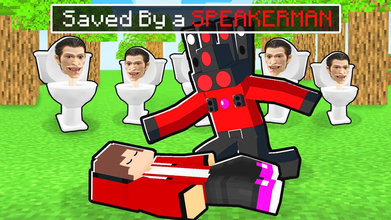 Maizen SAVED by a SPEAKERMAN from SKIBIDI TOILET in Minecraft! - Parody Story(JJ and Mikey TV)