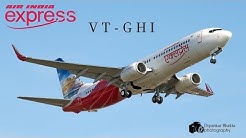 Air India Express Boeing 737-800 VT-GHI landing+take off @ PAE Everett