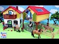 New Schleich Farm House Playset plus Animals Toys For Kids