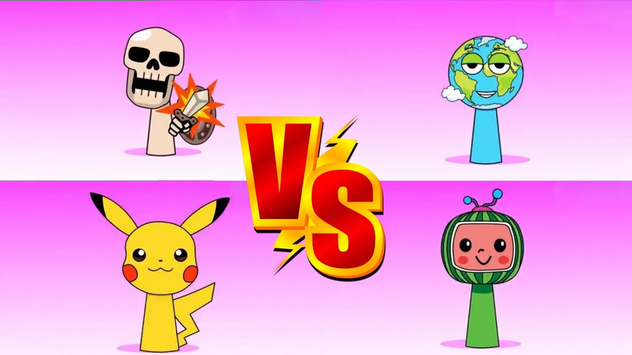 🎮 Incredibox Sprunki OC : The Earth VS Raaah VS Cocomelon VS Pikachu | Tiles Hop