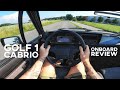 [ENG] POV ONBOARD drive review | VW Volkswagen Golf 1 CABRIOLET 1.6 1989 | 4K