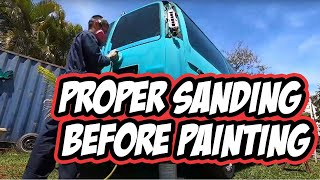 🎯Proper Sanding before Painting| Priming with 2k Filler Primer | Scuffing w/ 320 Grit 😎🏝
