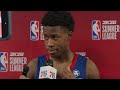 Philadelphia 76ers Postgame Media Availability | VJ Edgecombe and Johni Broome | 07.15.25