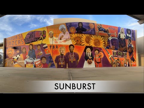 Sunburst Elementary School Mural Timelapse