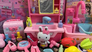 7 Minutes of Satisfying Unboxing of Cute Pink Rabbit Washstand ASMR