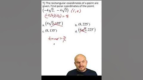 Find the Polar Points Given Rectangular | PC Q7