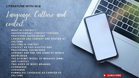 Language, Culture and Context. |What is Context?| |Context in Culture| Urdu Hindi.