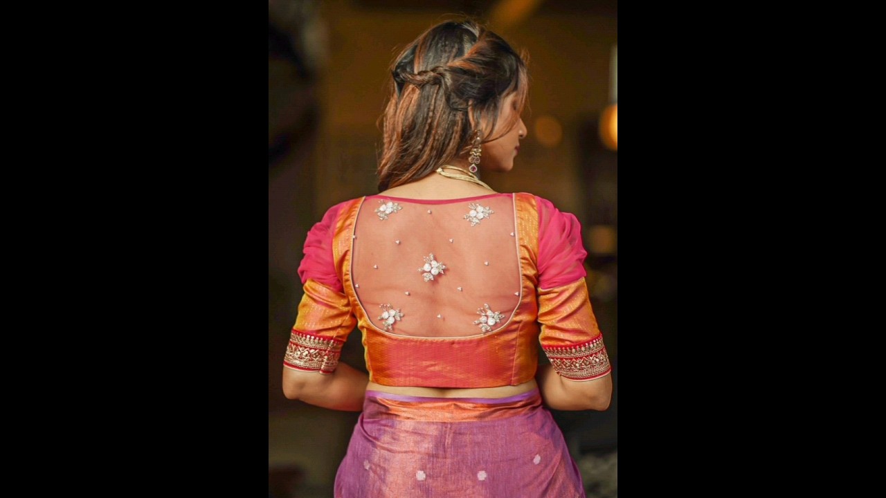 Fancy Net blouse design 🔥😍 