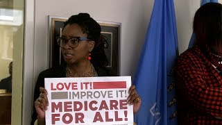 Obamacare Repeal Bill Riles Up Protesters, as Senators Headed to White House