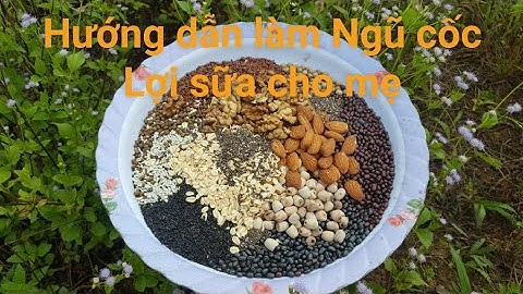 Cách làm ngũ cốc Lợi sữa đơn giản tại nhà cho mẹ sau sinh (Video chia sẻ chi tiết)