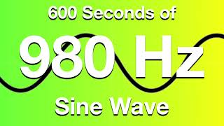 980Hz Sine Wave Test Tone - 600 Seconds (10 Minutes)