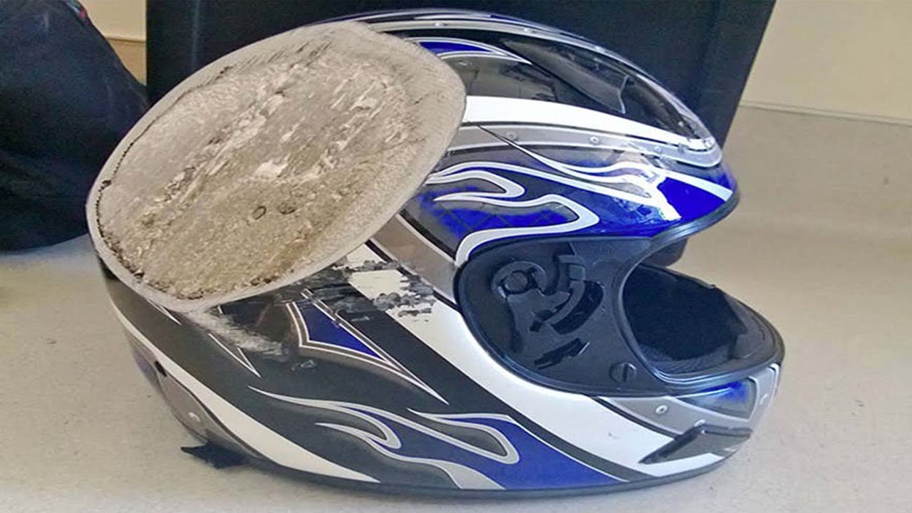 Photos Of Post Crash Helmets That Are Reminders To ALWAYS Wear One Maxresdefault