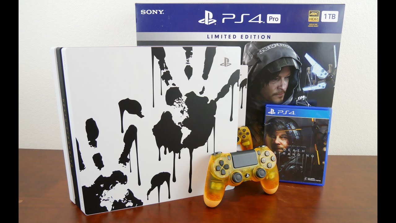 Unboxing - Edition PS4 Pro Death Stranding Bundle || Custom Playstation 4 & Controller YouTube