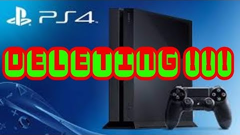 DELETING PS4 MESSAGES