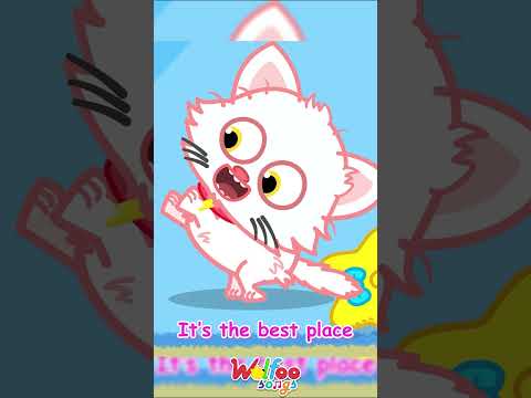 Kitty Cat Song 🐱 Play with Kittens  #babysongs #wolfoonurseryrhymes #cocomelon #shorts