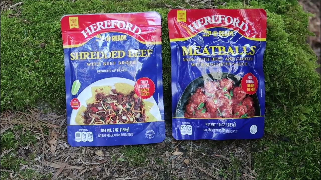 Hereford Shelf Stable Meat Pouches YouTube