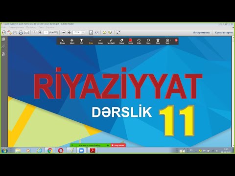 Riyaziyyat 11 ci sinif derslik sehife 189