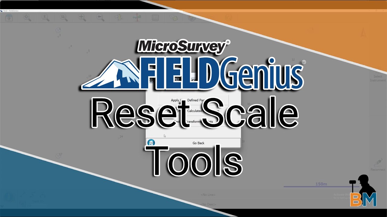 MicroSurvey FieldGenius How To: Undoing the Rotate, Translate Scale ...