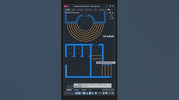 Offset (multiple) (through) AutoCAD Tutorial #architecture #autocad