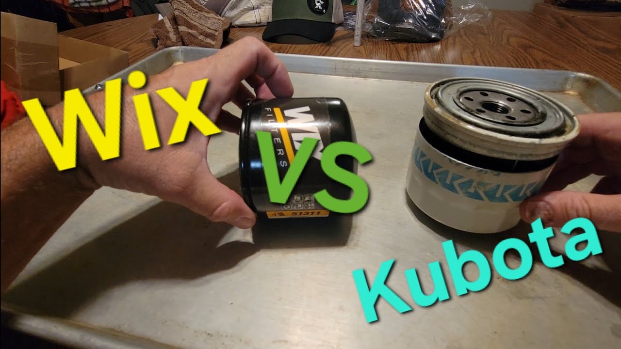 Kubota L3130 oil filter comparison.