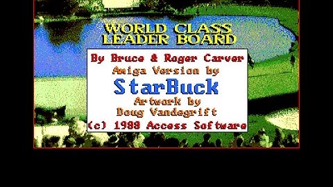 World Class Leader Board Review for the Commodore Amiga by John Gage
