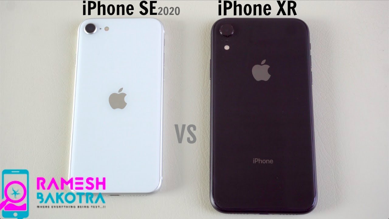 Apple iPhone SE 2020 vs iPhone XR SpeedTest and Camera Comparison