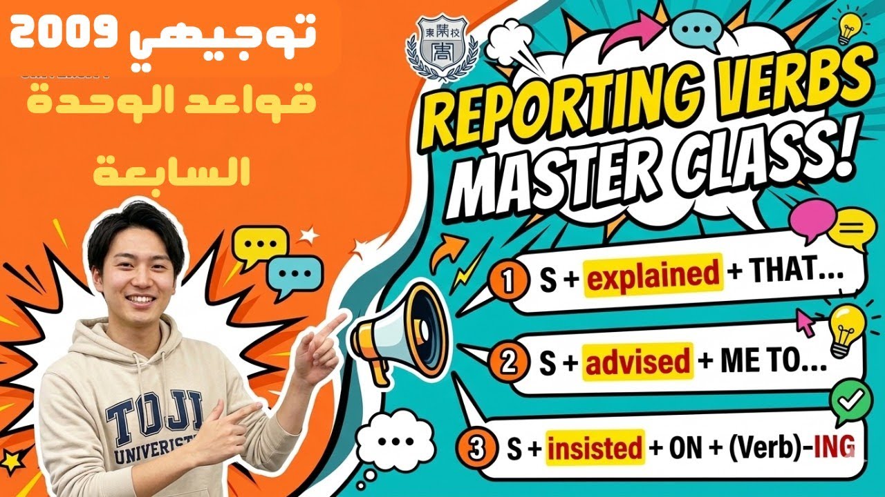 قواعد الوحدة السابعة | Reporting Verbs | أول ثانوي 