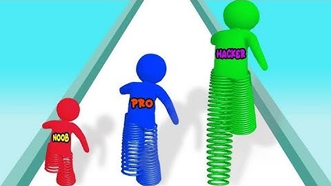 NOOB vs PRO vs HACKER in Spring Legs Runner