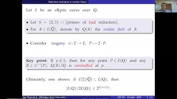 Igor Rapinchuk, Algebraic groups with good reduction