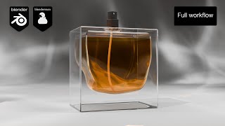 Perfume bottle | Full workflow Blender 4.1 perfume bottle design