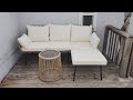 YITAHOME Rope Woven Outdoor Sectional Couch With Table!