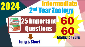 Inter 2024 Zoology 2nd year Important Questions (AP  and TS)