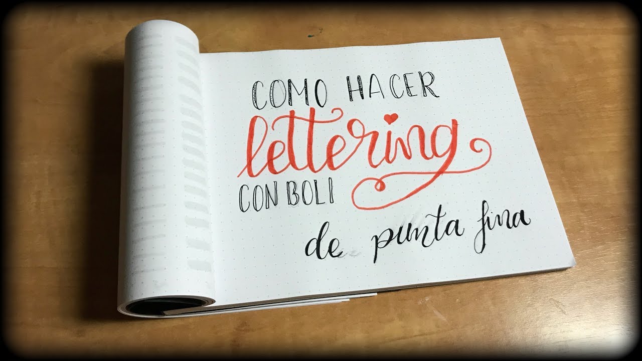 Como hacer lettering