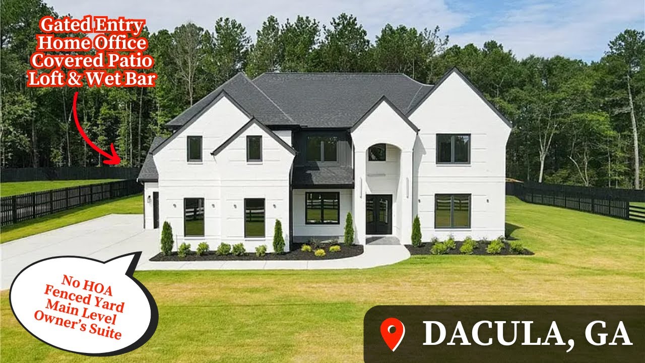 Жизнь в Дакуле, Джорджия | Роскошный новый дом | Экскурсия по дому | Закрытый | Новые дома в Атланте