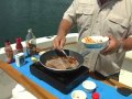 Dan cooks up a yellowtail dish