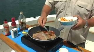 Dan cooks up a yellowtail dish Cooking With Styles Yellowtail